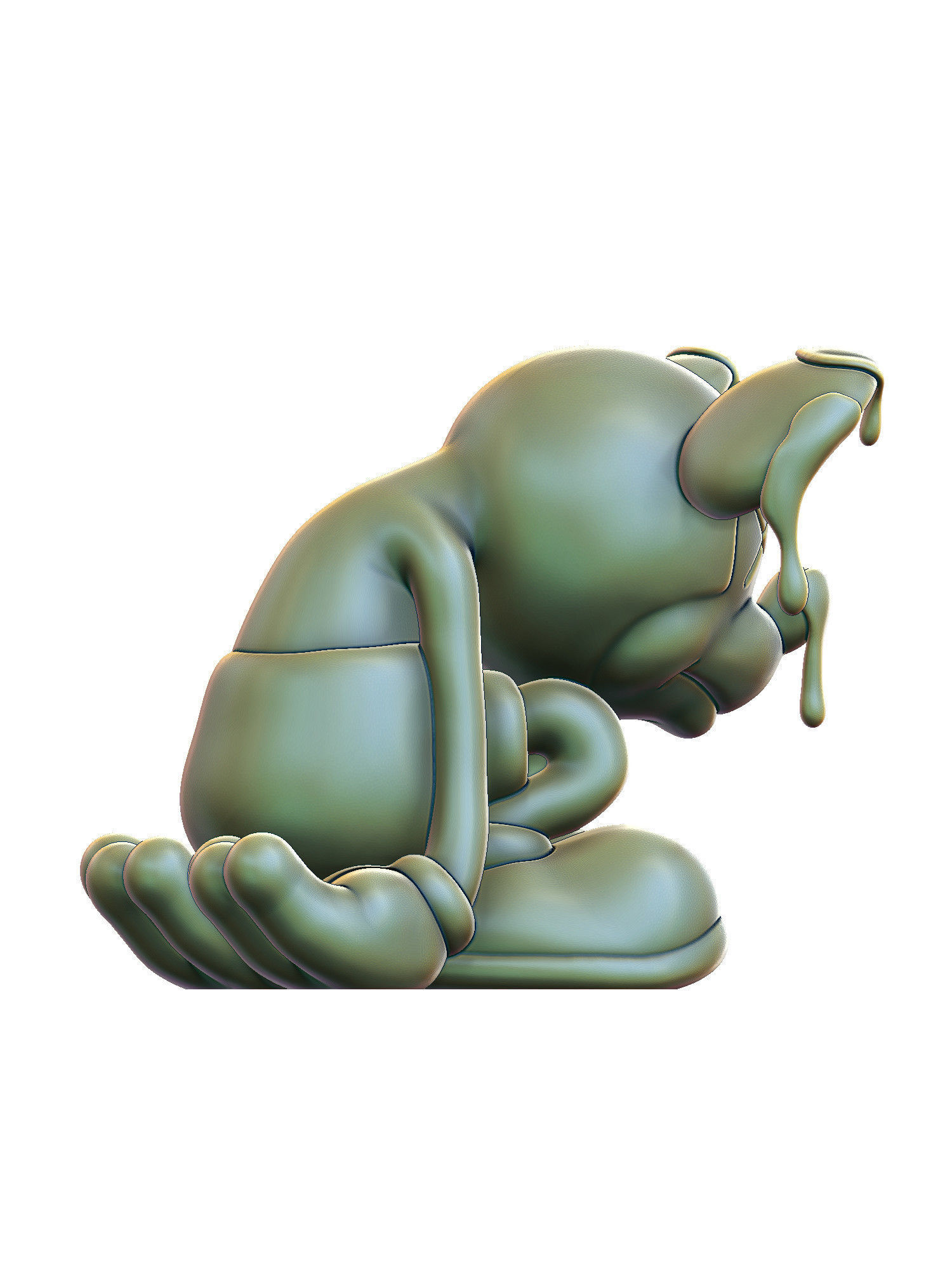 Sad Mickey 3D print model_1