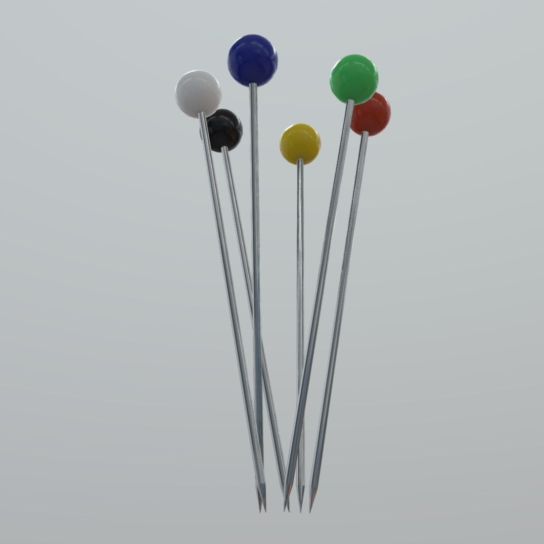 Pin or Pins Low-poly 3D model_5