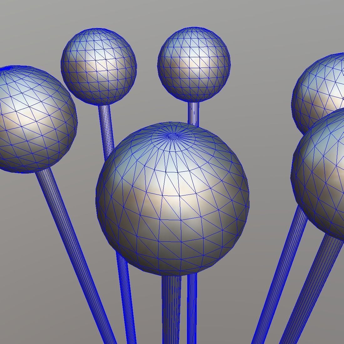 Pin or Pins Low-poly 3D model_12