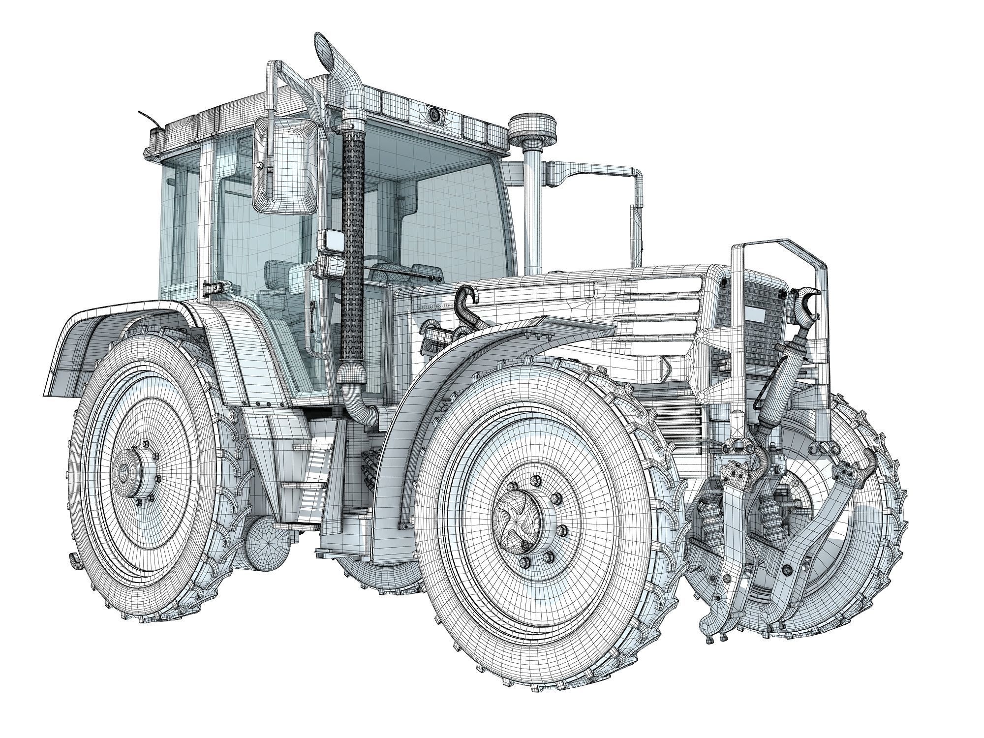 Tractor 3D model_21