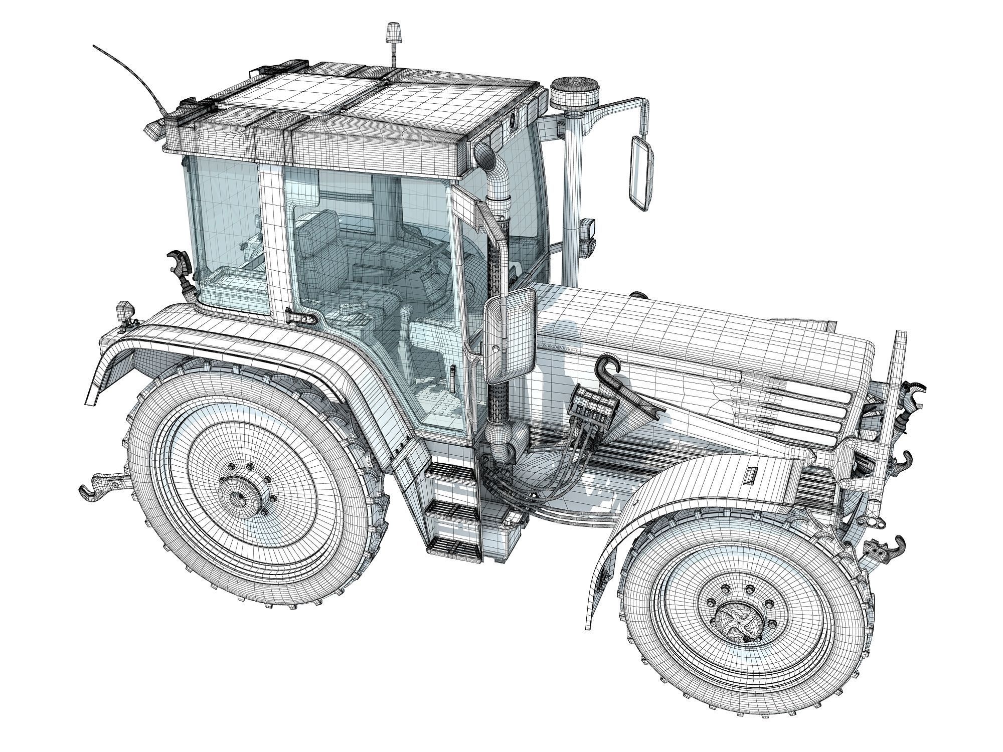 Tractor 3D model_20