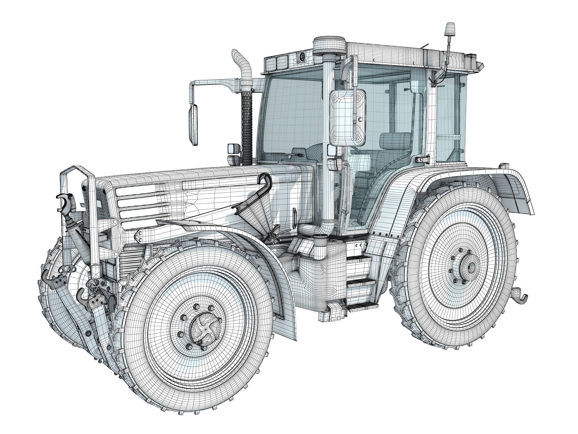 Tractor 3D model_17