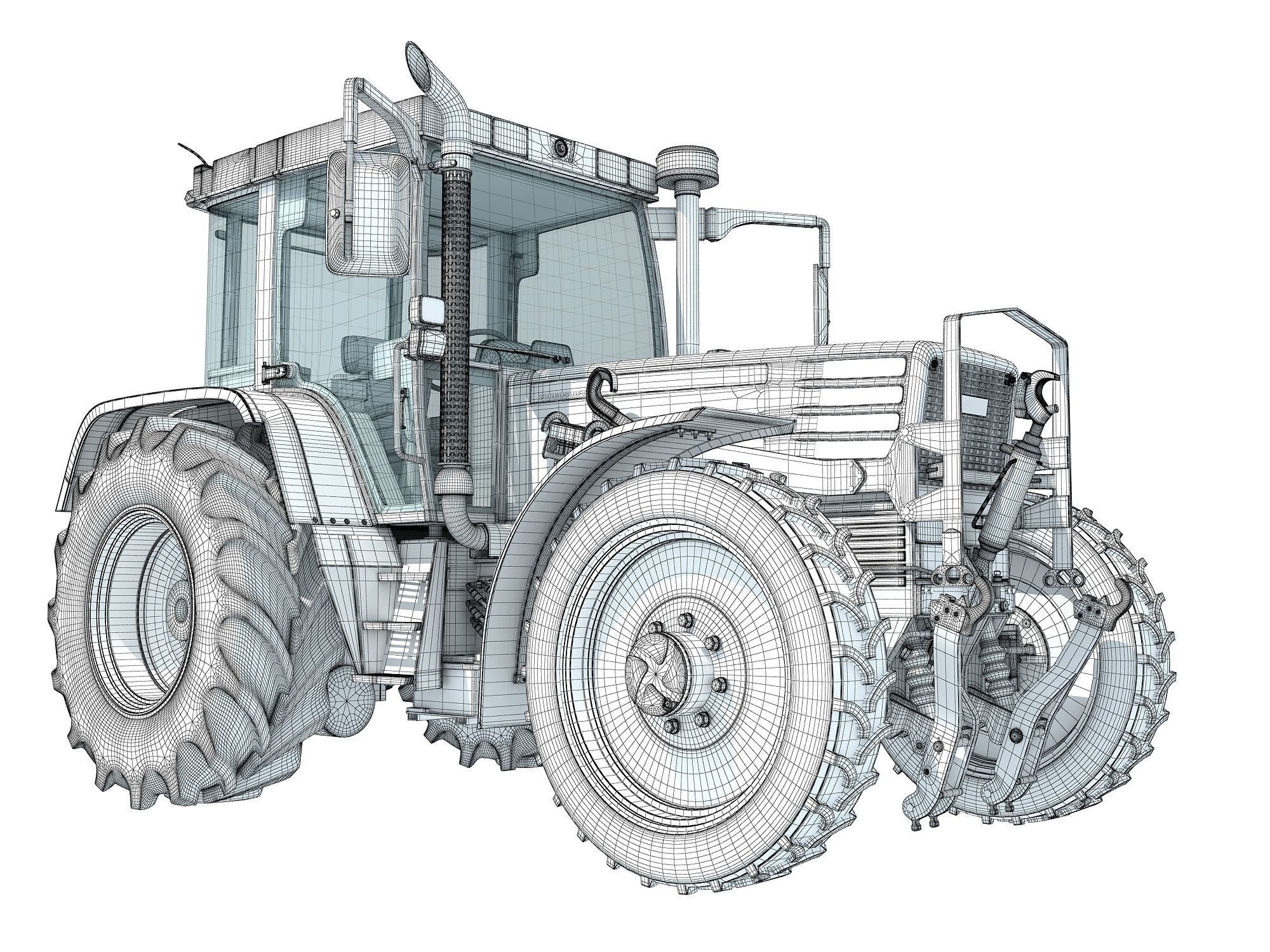 Tractor 3D model_21