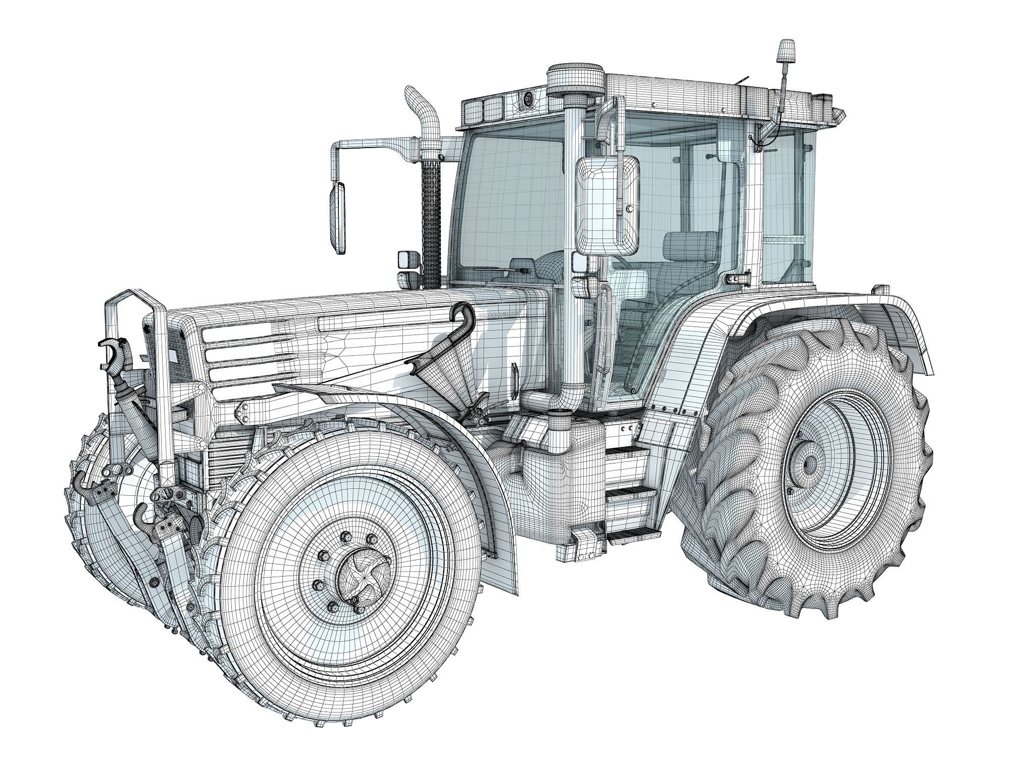 Tractor 3D model_17