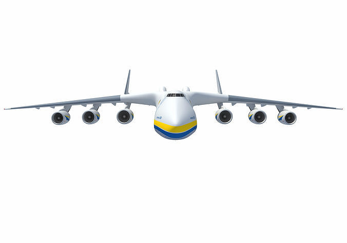 Antonov An-225 Mriya Aerial Scene 3D model