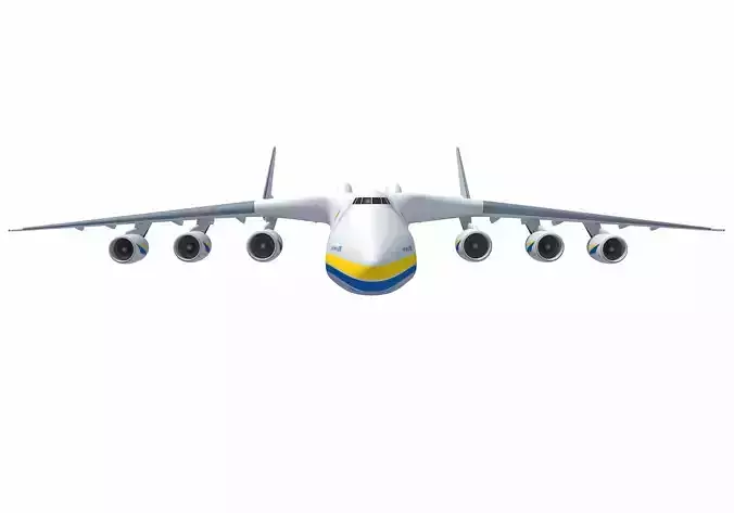 Antonov An-225 Mriya Aerial Scene 3D model
