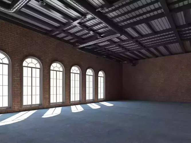 Loft interior Scene 2 3D model