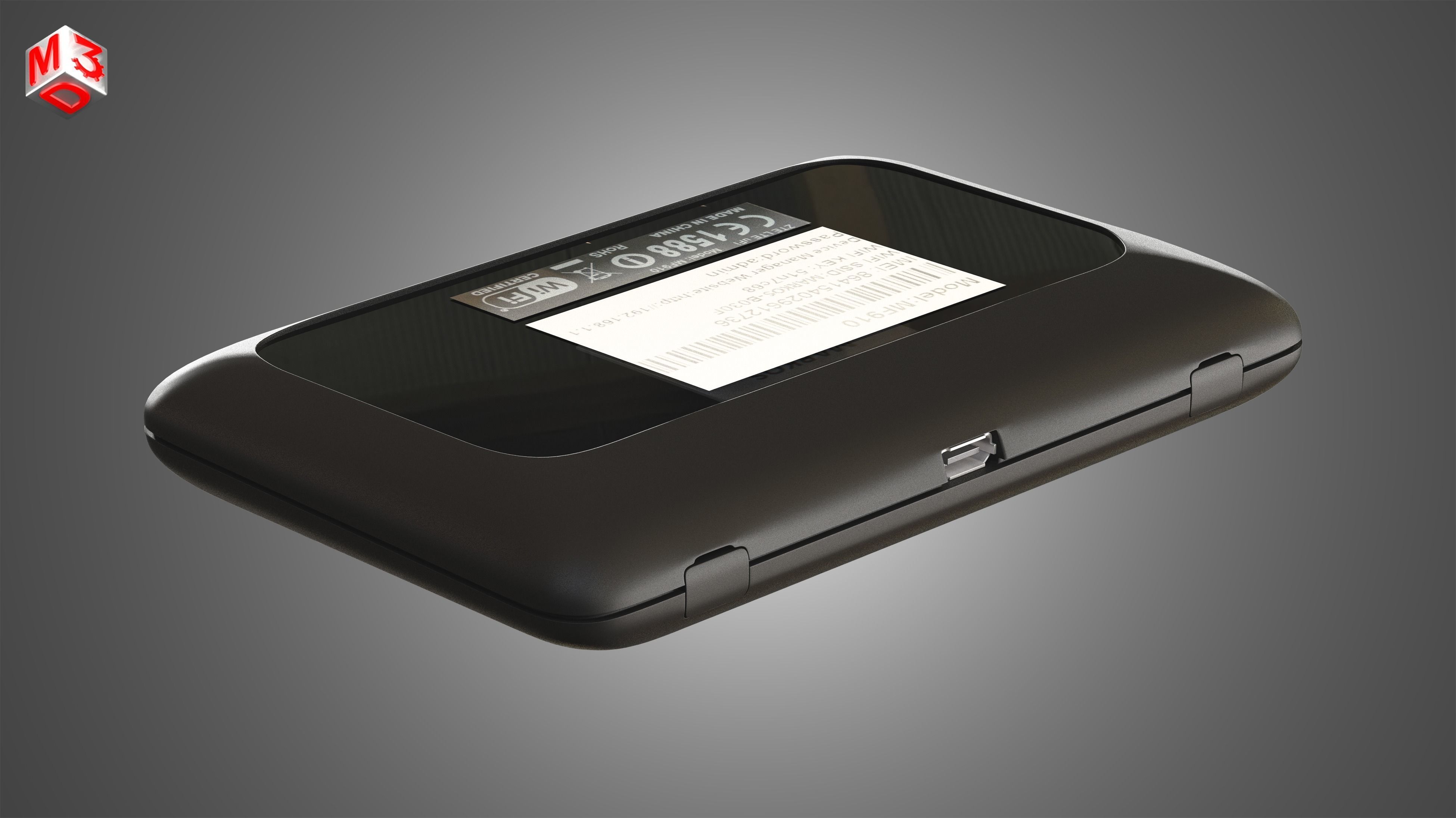 ZTE MF910 LTE MOBILE WIFI - Internet Device Free 3D model_4