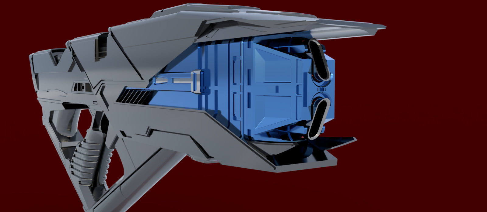 Star Trek Into Darkness Vengeance Phaser Rifle  3D print model_1