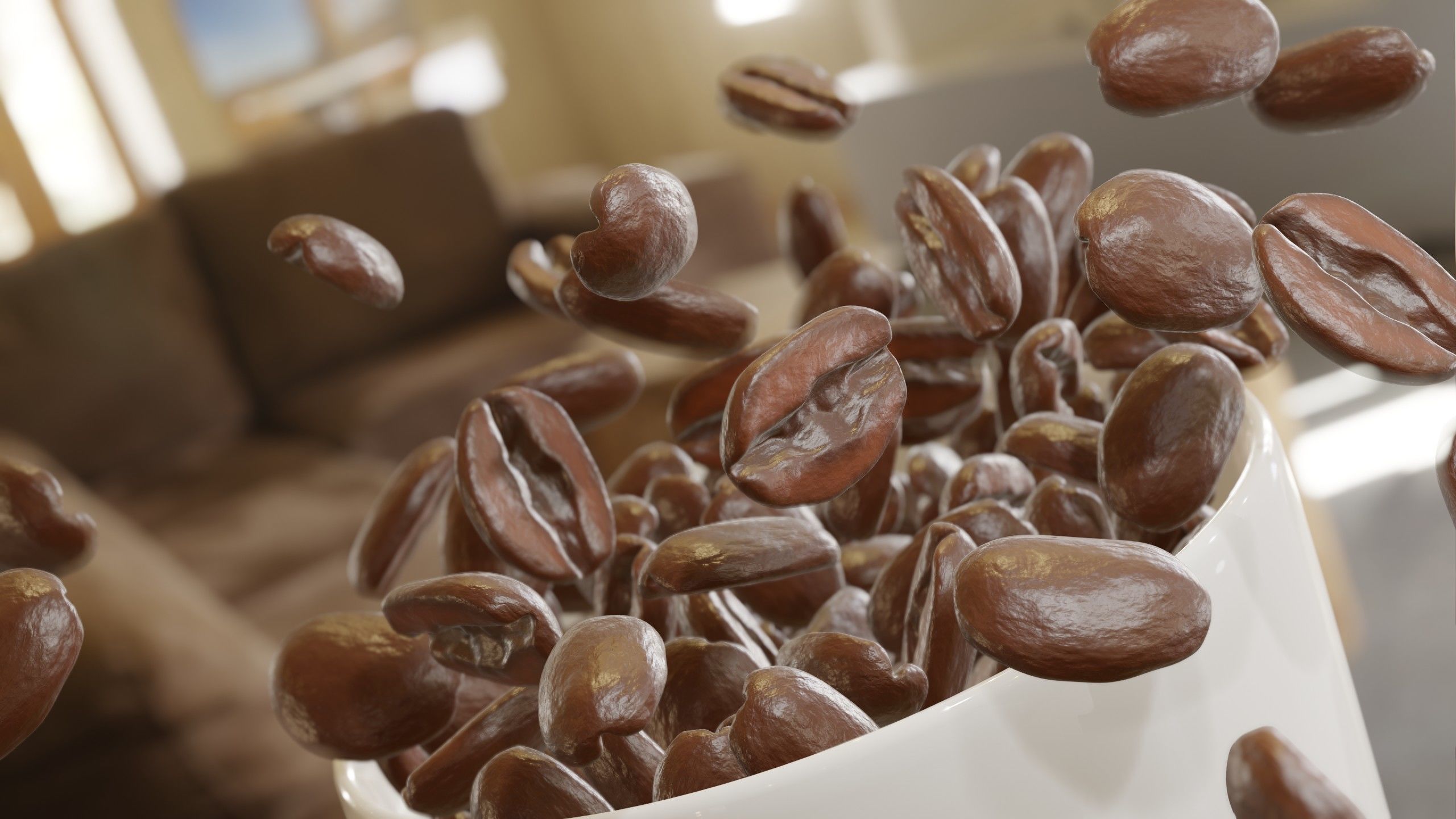 Coffee beans 3D model_2