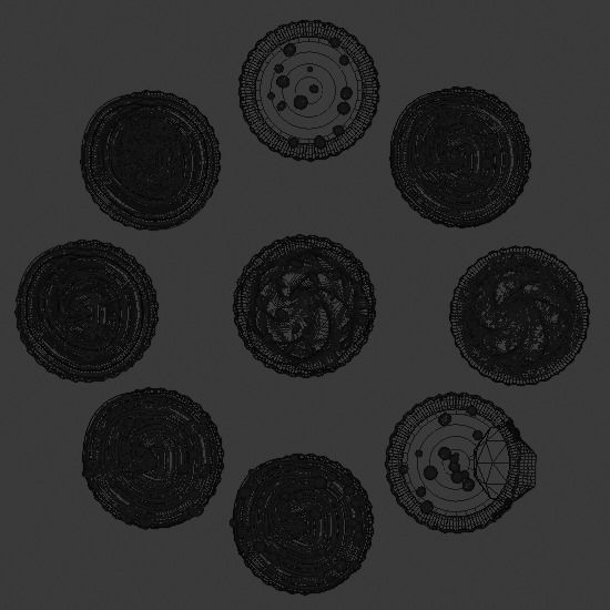 Cupcakes High Poly Pack 3D model_26