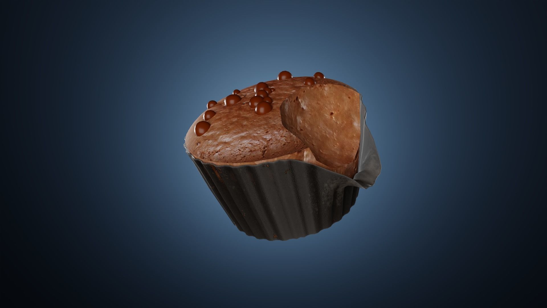 Cupcakes High Poly Pack 3D model_5