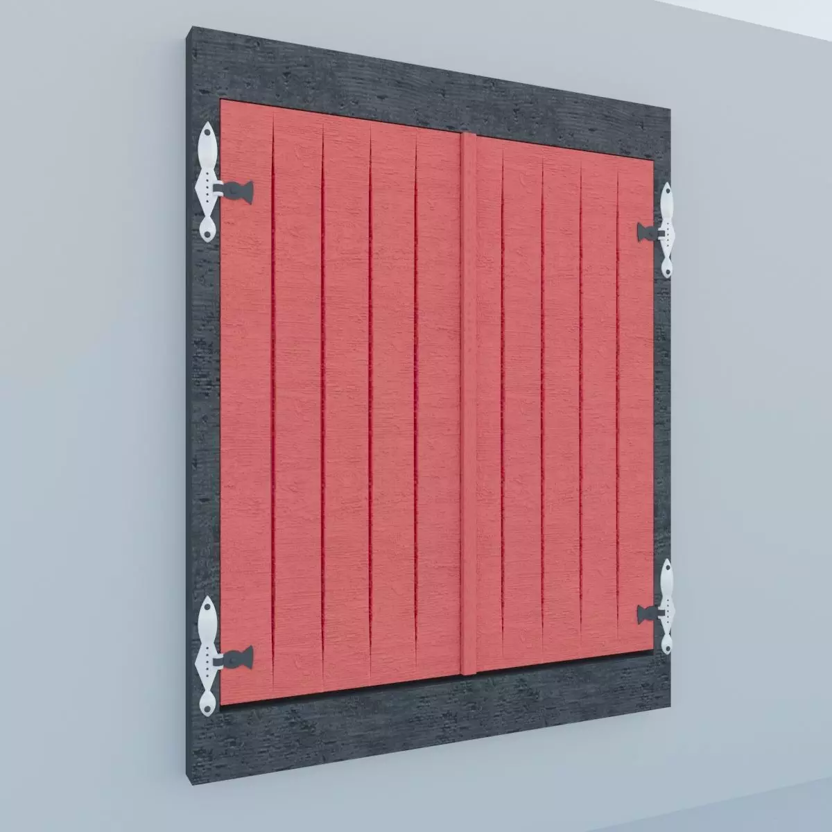 Old Wood Window Free 3D model