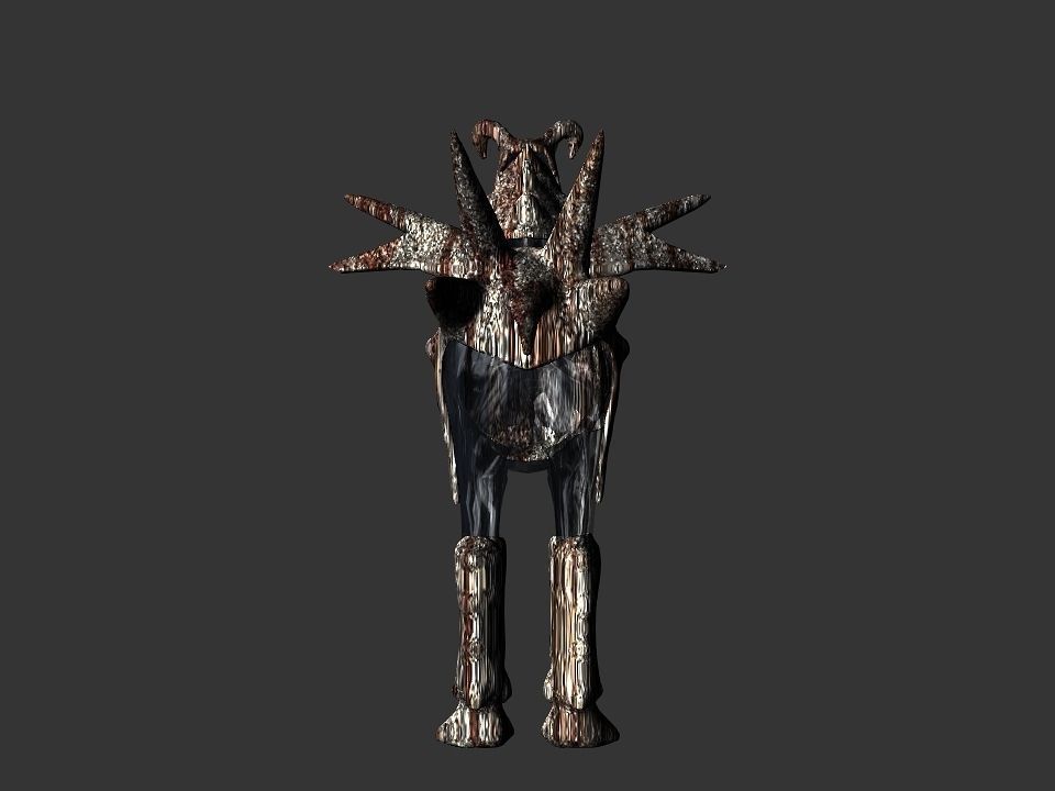 Terror berserk rider   Low-poly 3D model_43