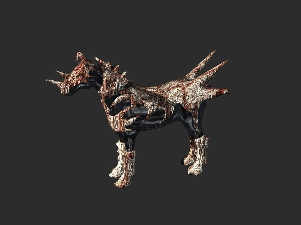 Terror berserk rider   Low-poly 3D model_47