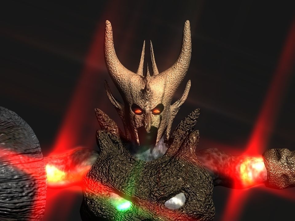 Terror berserk rider   Low-poly 3D model_21