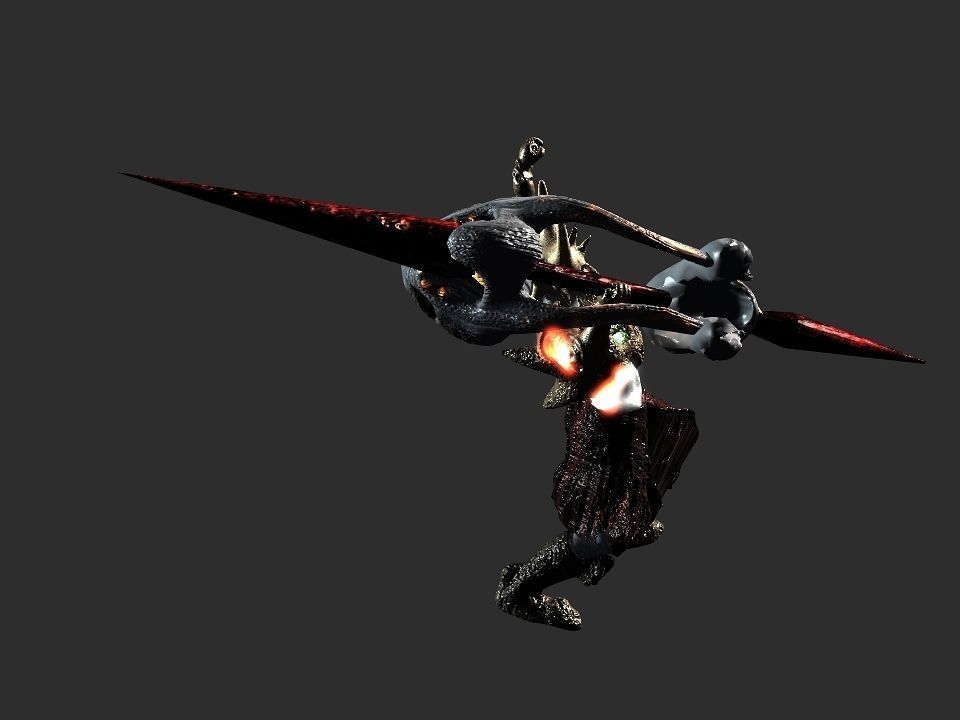 Terror berserk rider   Low-poly 3D model_4