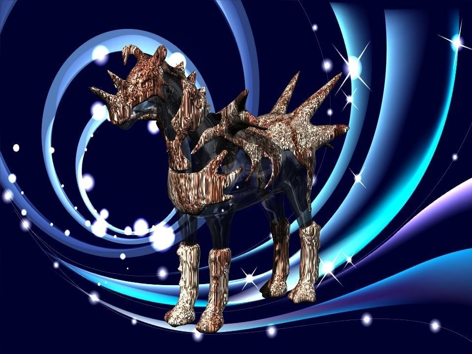 Terror berserk rider   Low-poly 3D model_33