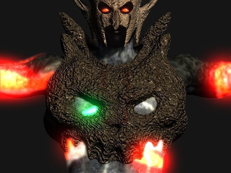 Terror berserk rider   Low-poly 3D model_25