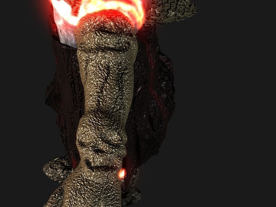 Terror berserk rider   Low-poly 3D model_28