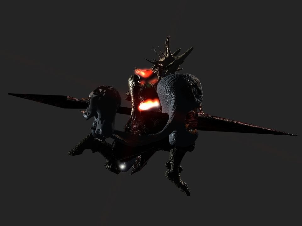 Terror berserk rider   Low-poly 3D model_15