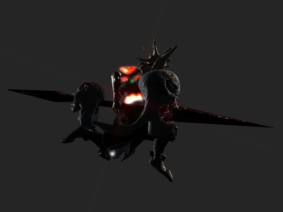 Terror berserk rider   Low-poly 3D model_16