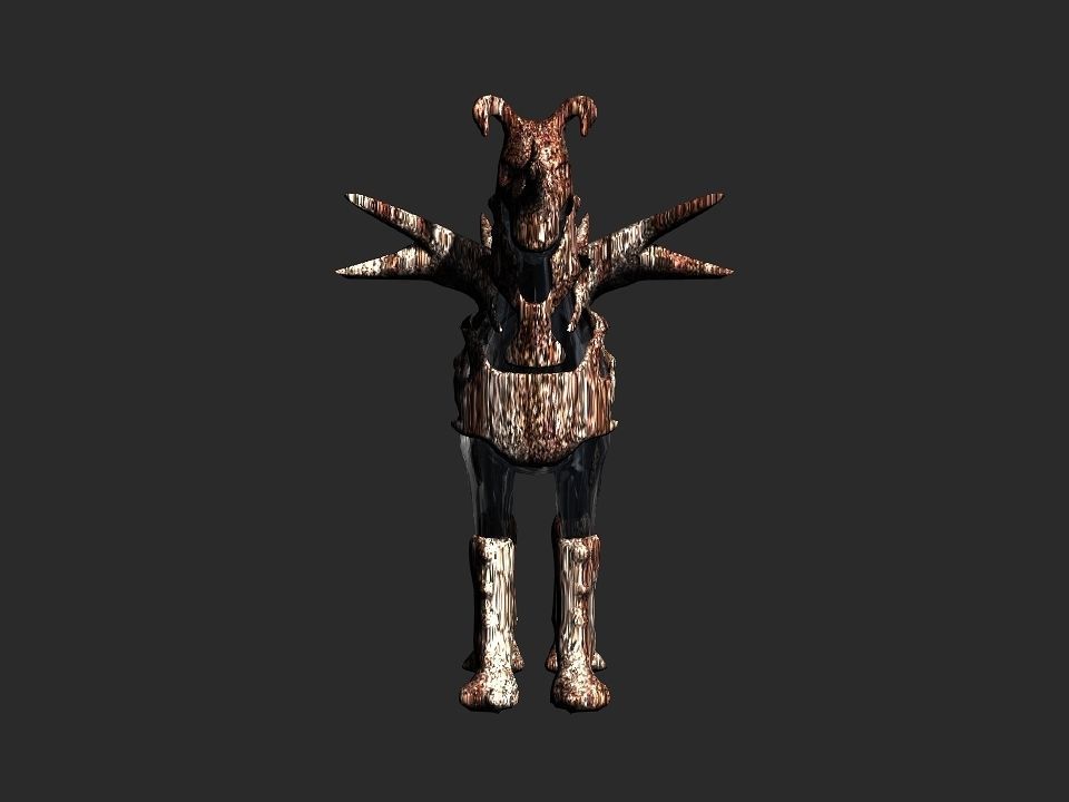 Terror berserk rider   Low-poly 3D model_41