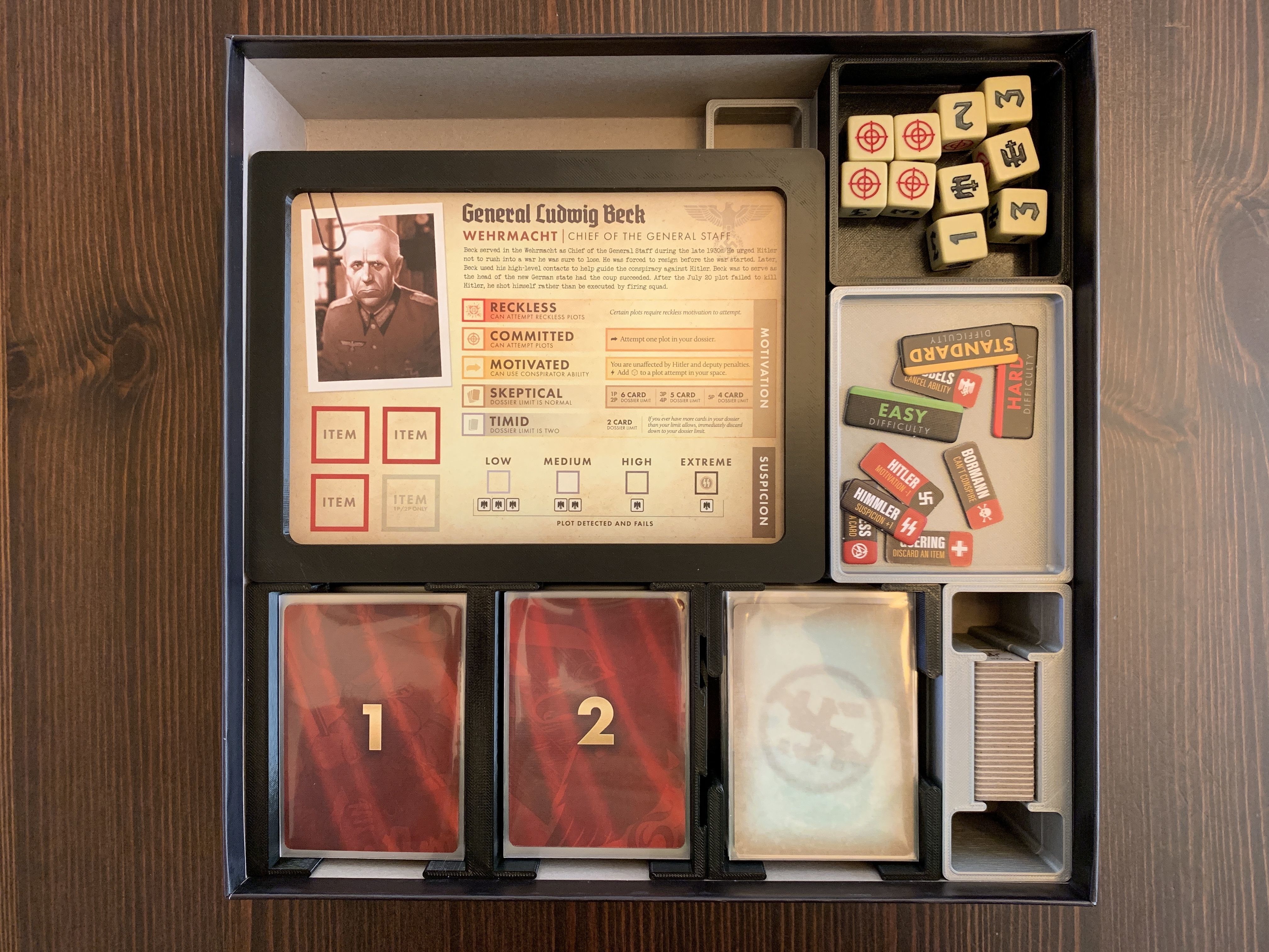 Black Orchestra Board Game Organizer Insert 3D print model_1