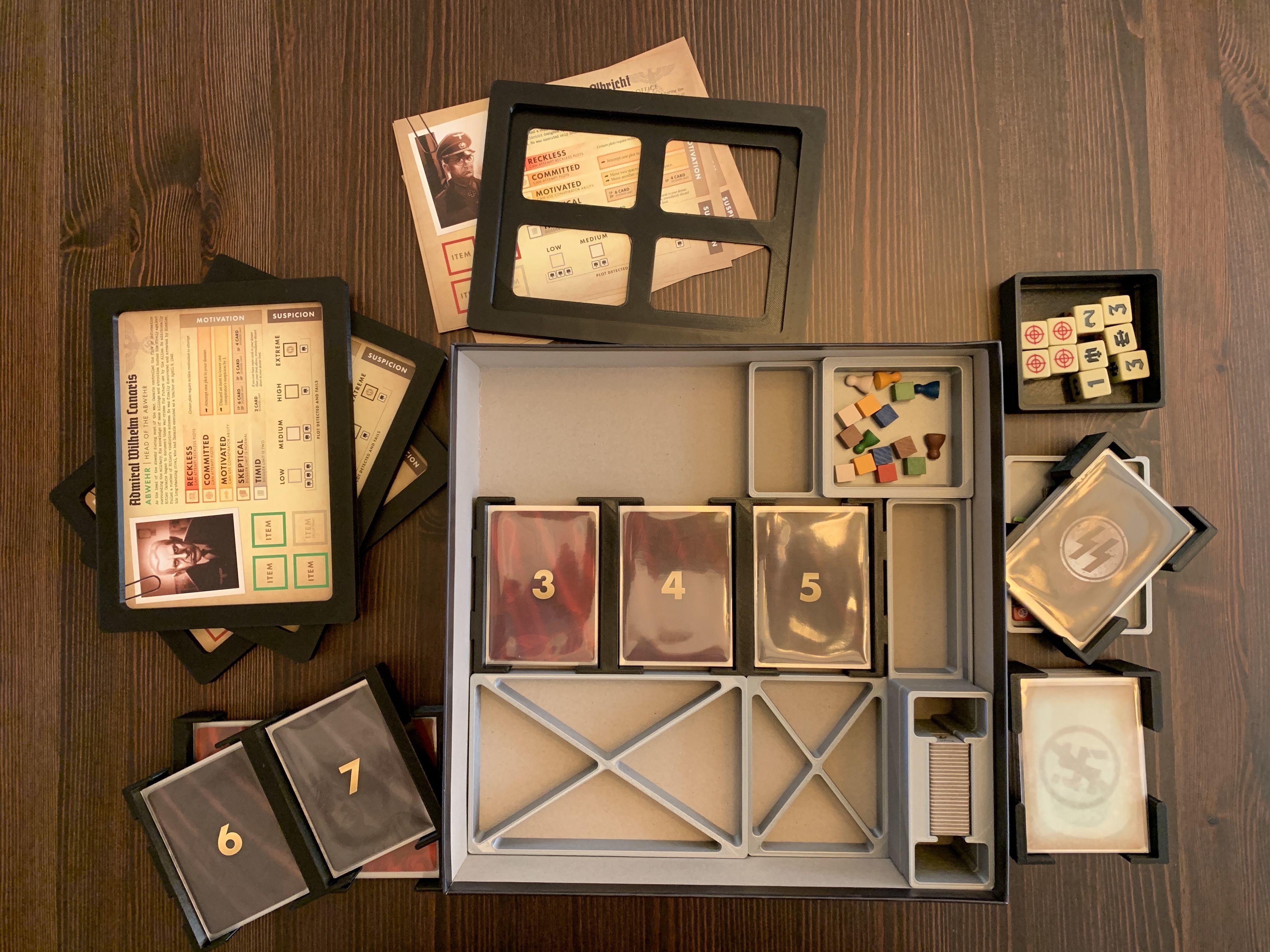 Black Orchestra Board Game Organizer Insert 3D print model_3