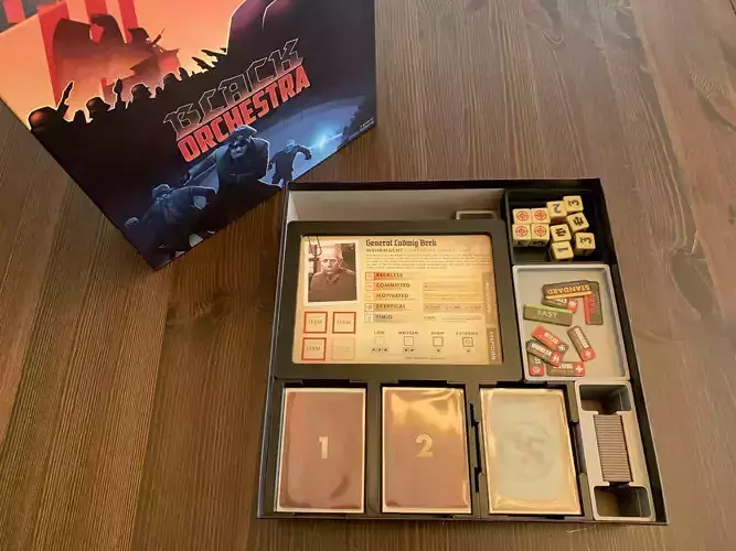 Black Orchestra Board Game Organizer Insert 3D print model