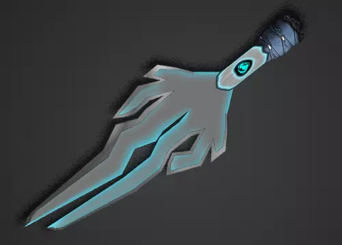 Fantastic sword Cold Blade Free low-poly 3D model