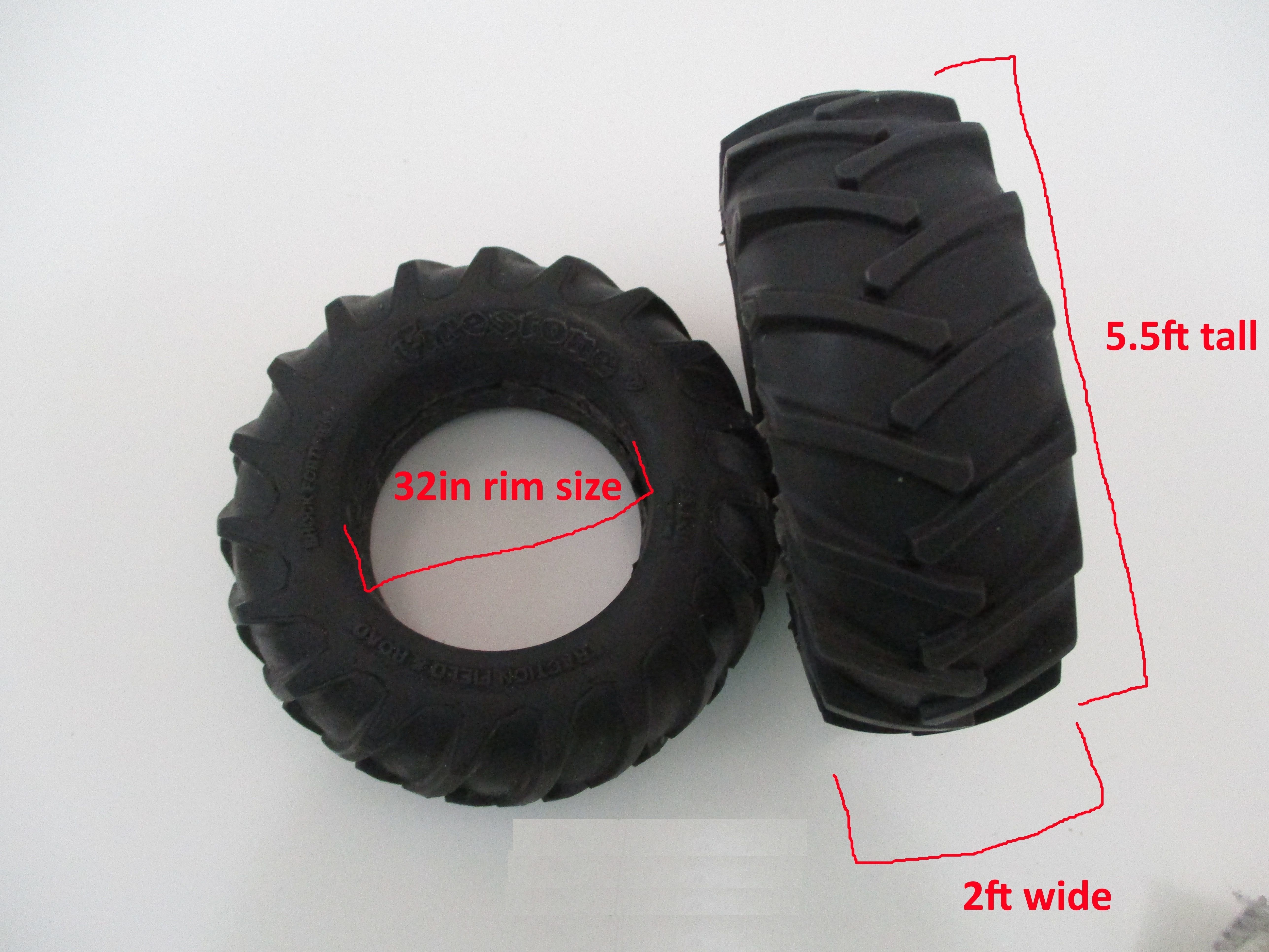 Tractor Tire - Tire 5 Low-poly 3D model_10
