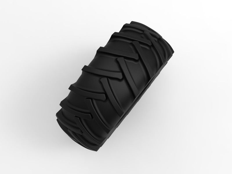 Tractor Tire - Tire 5 Low-poly 3D model_6