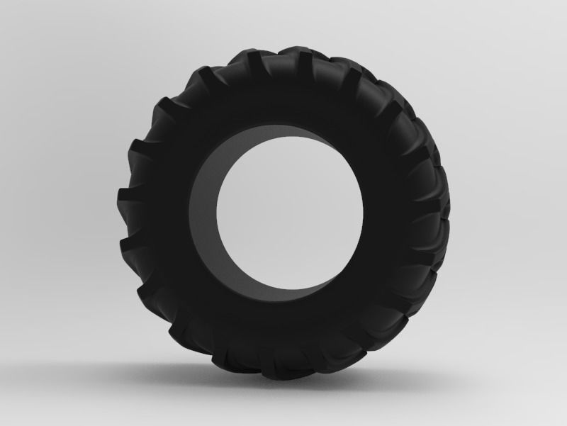 Tractor Tire - Tire 5 Low-poly 3D model_2