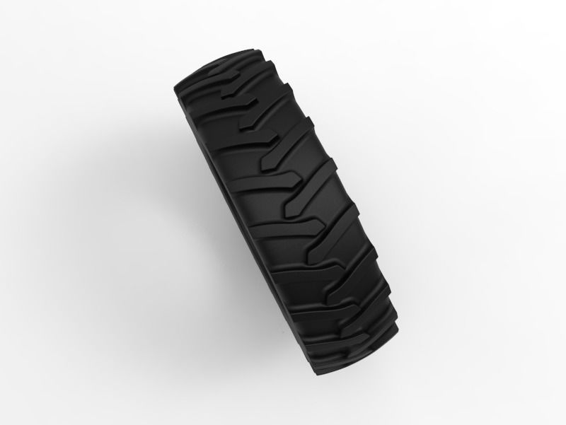 Tractor Tire - Tire 4 Low-poly 3D model_7