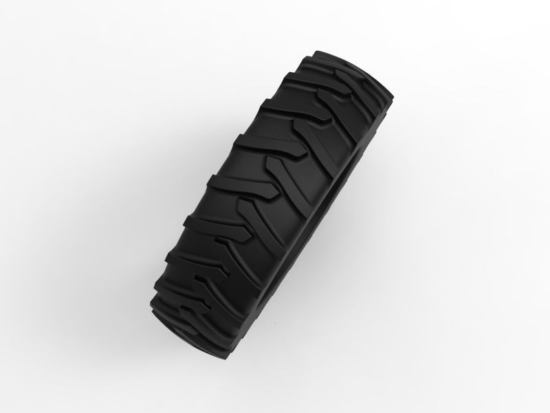 Tractor Tire - Tire 4 Low-poly 3D model_6