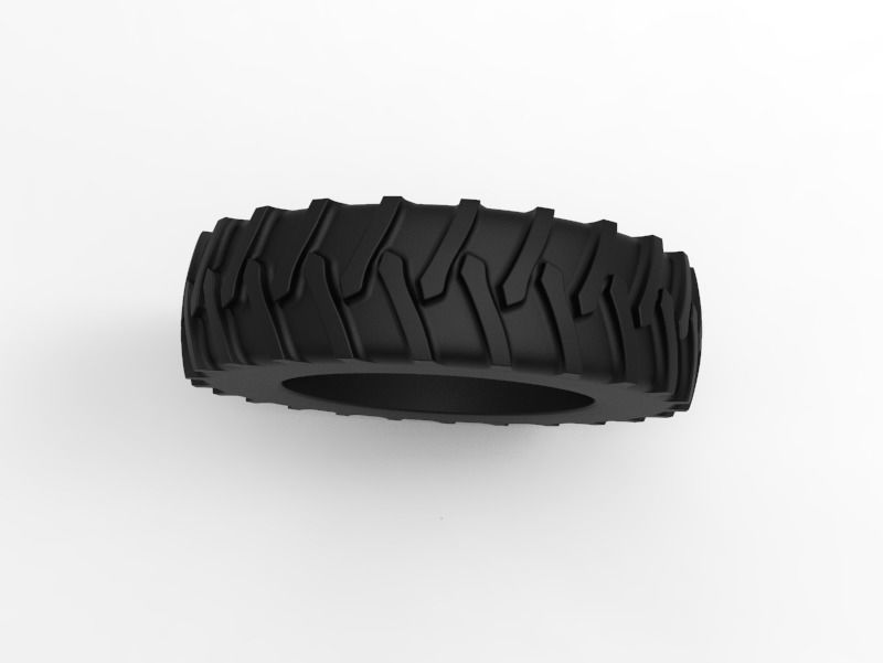 Tractor Tire - Tire 4 Low-poly 3D model_8