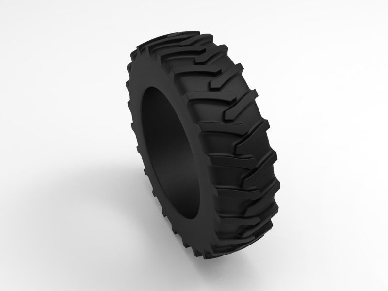 Tractor Tire - Tire 4 Low-poly 3D model_4