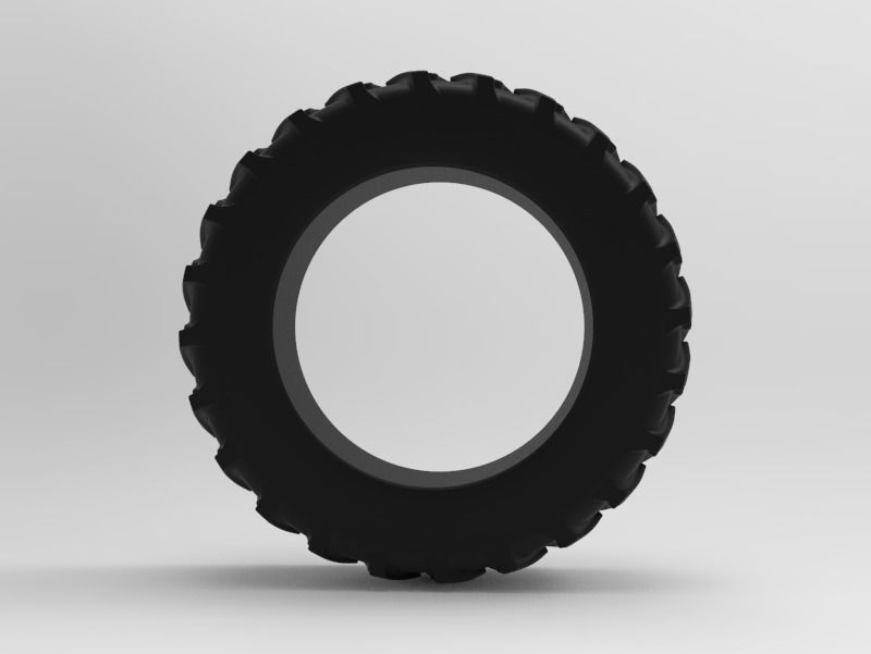 Tractor Tire - Tire 4 Low-poly 3D model_2