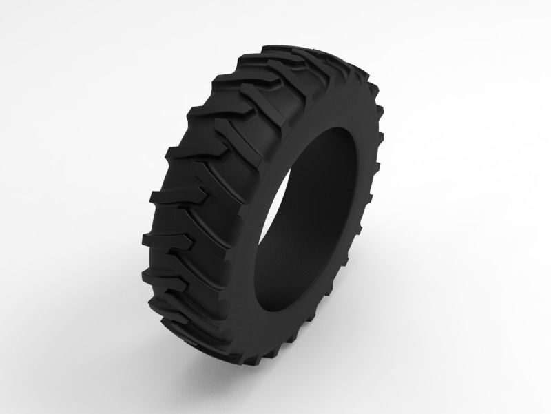 Tractor Tire - Tire 4 Low-poly 3D model_3