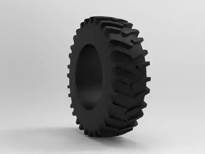 Tractor Tire - Tire 3 Low-poly 3D model