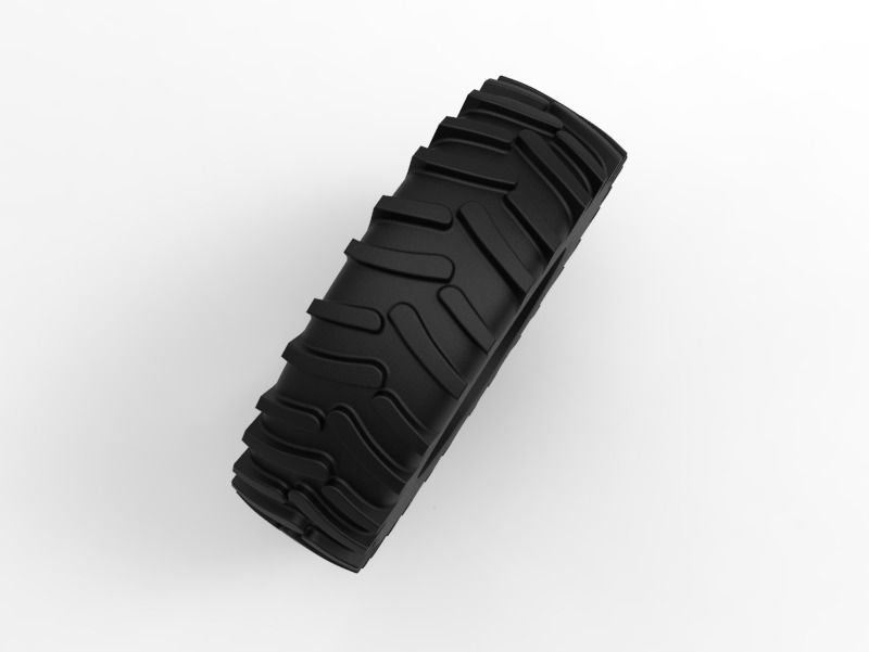 Tractor Tire - Tire 3 Low-poly 3D model_6