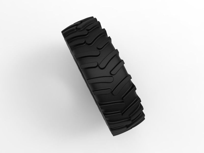 Tractor Tire - Tire 3 Low-poly 3D model_7