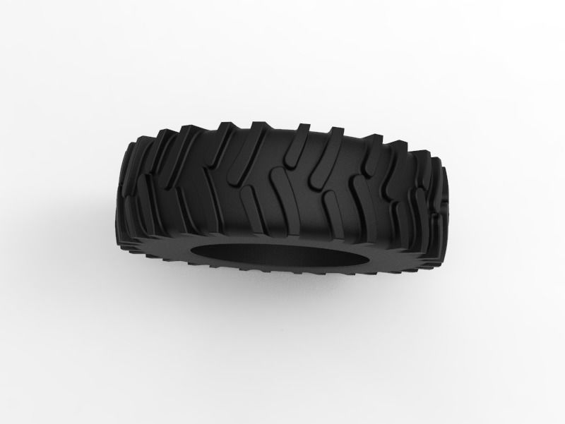 Tractor Tire - Tire 3 Low-poly 3D model_8