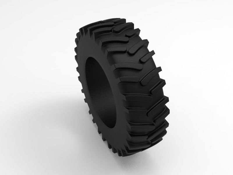 Tractor Tire - Tire 3 Low-poly 3D model_4