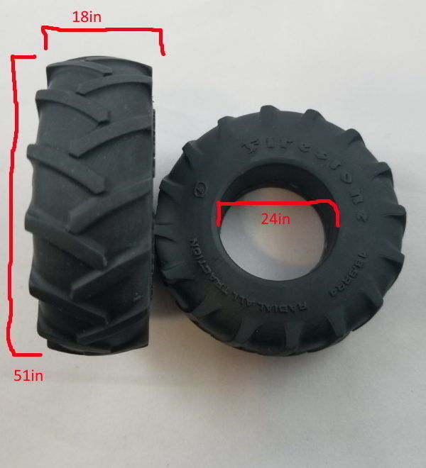 Tractor Tire - Tire 2 Low-poly 3D model_10