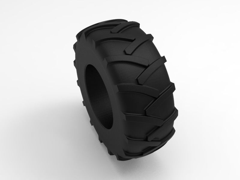 Tractor Tire - Tire 2 Low-poly 3D model_4
