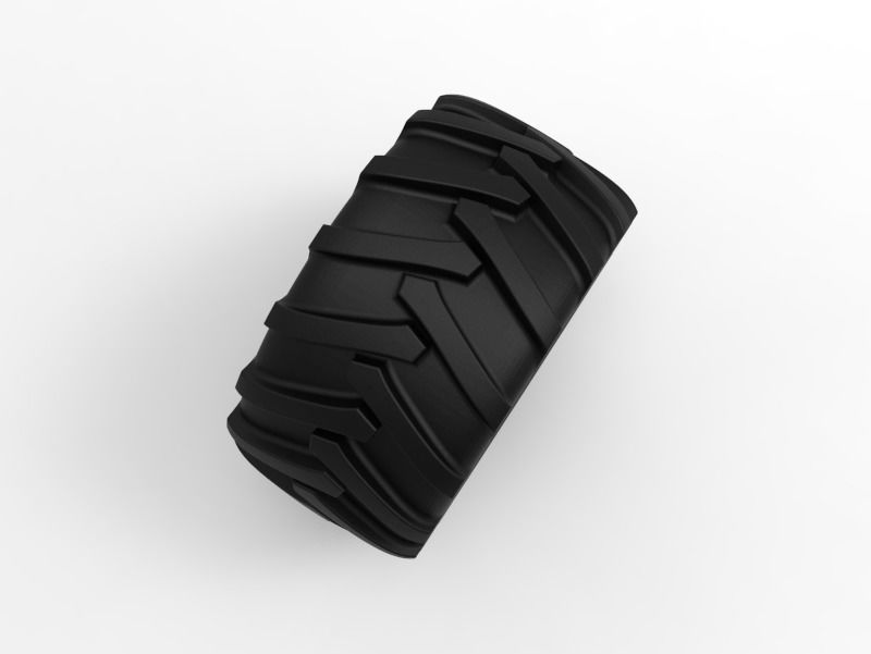 Tractor Tire - Tire 1 Low-poly 3D model_5