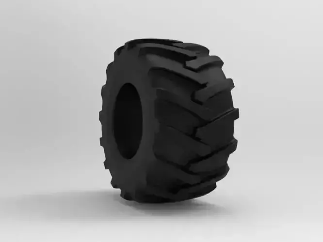 Tractor Tire - Tire 1 Low-poly 3D model