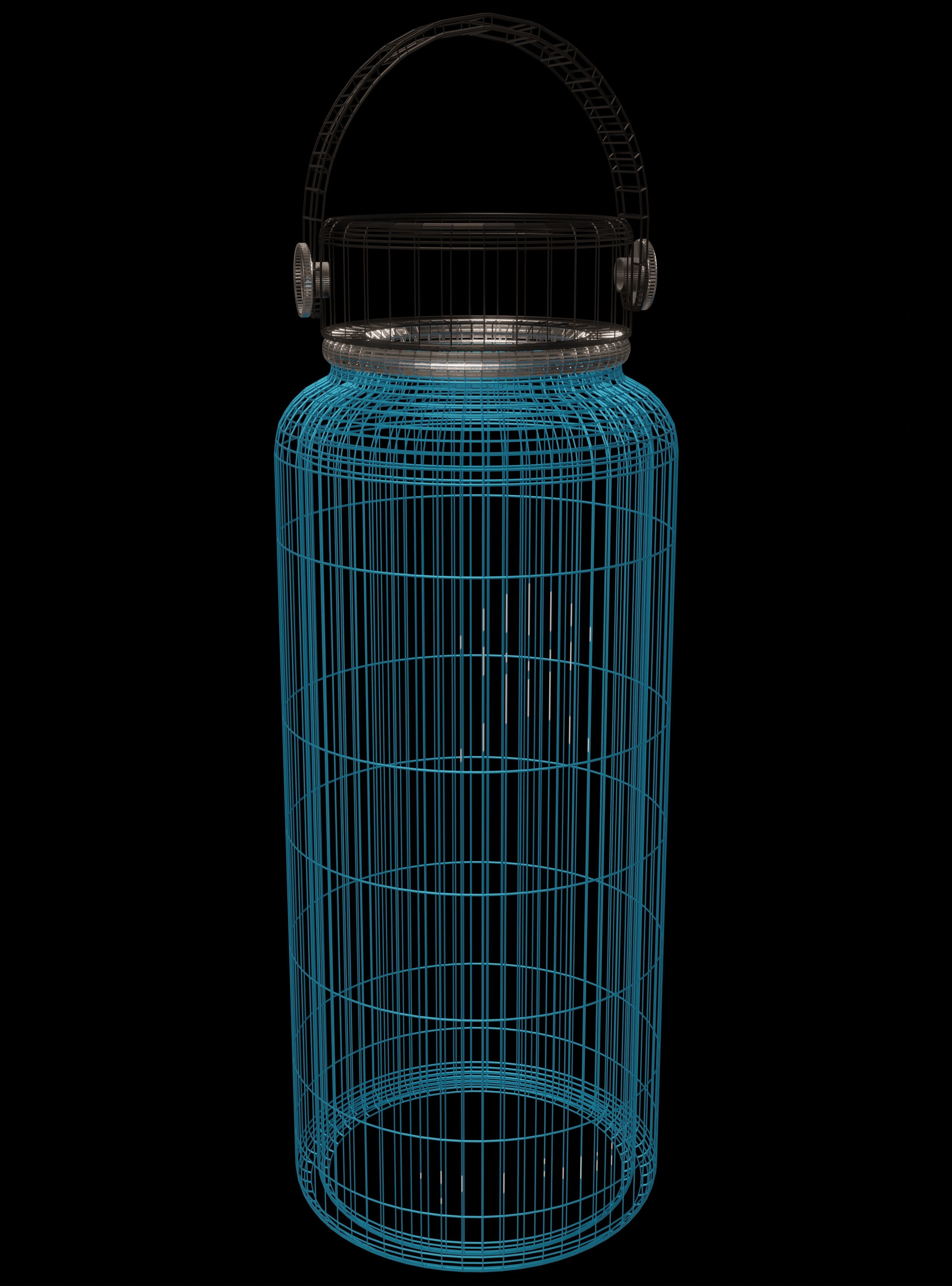 32 oz Wide Mouth Hydro Flask Low-poly 3D model_1